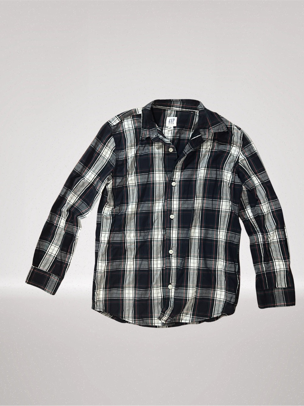 GAP Kids Plaid Button Down Shirt XL 14/16 Long Sleeve